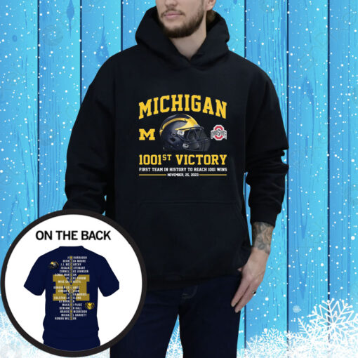 Michigan Wolverines 1001st Victory First Team In History To Reach 1001 Wins November 25, 2023 SweatShirts