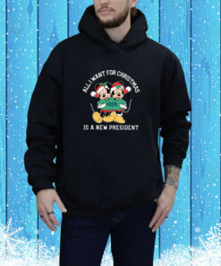 Mickey And Minnie Mouse All I Want For Christmas Is A New President SweatShirts