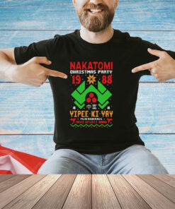 Nakatomi Christmas party 1988 yipee ki-yay performance hans gruber band shirt