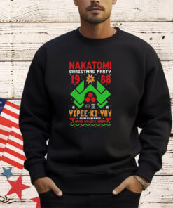 Nakatomi Christmas party 1988 yipee ki-yay performance hans gruber band shirt