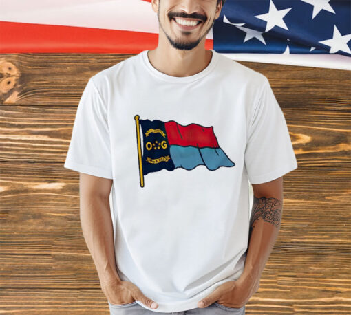 Ovies Giglio Podcast NC Basketball Flag shirt