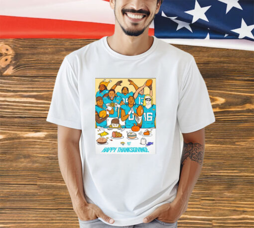 Players Jacksonville Jaguars we’re thankful for DUUUVAL of you Happy Thanksgiving shirt