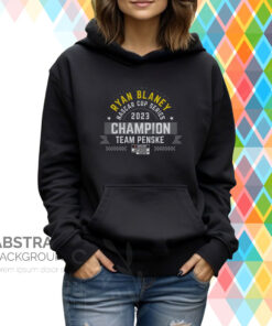 Ryan Blaney Team Penske 2023 Nascar Cup Series Champion Banner Hoodie T-Shirt