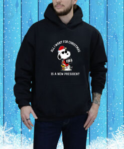 Snoopy All I Want For Christmas Is A New President SweatShirts