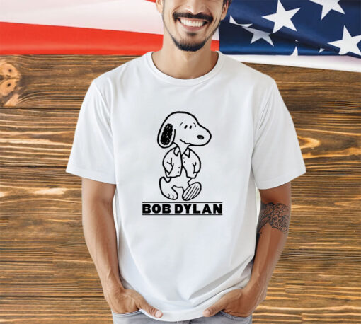 Snoopy Peanuts bob dylan shirt