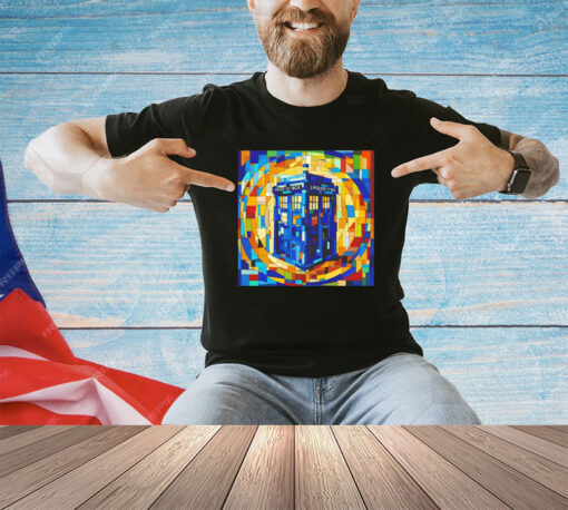 Tardis cubist time and space shirt