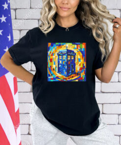 Tardis cubist time and space shirt