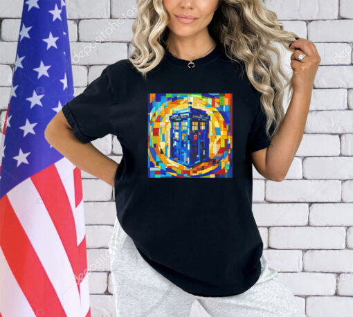 Tardis cubist time and space shirt