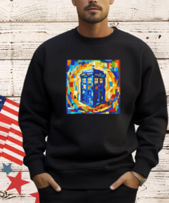 Tardis cubist time and space shirt