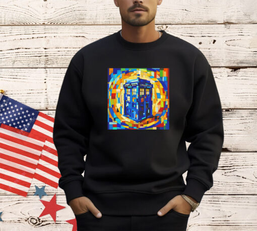 Tardis cubist time and space shirt