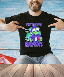 The Grinch they hate us because they ain’t us Baltimore Ravens 2023 shirt