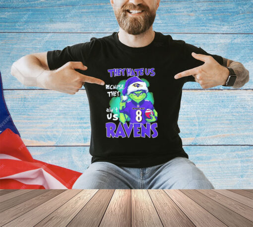 The Grinch they hate us because they ain’t us Baltimore Ravens 2023 shirt