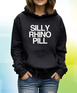 Tisakorean Silly Rhino Pill Hooded Hoodie Shirt