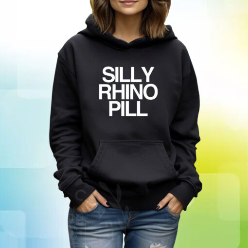 Tisakorean Silly Rhino Pill Hooded Hoodie Shirt