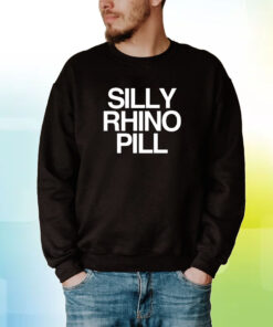 Tisakorean Silly Rhino Pill Hooded Hoodie Shirt