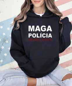 Trumplatinos24 Maga Polícia Trump Latinos T-Shirt