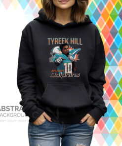 Tyreek hill #10 miamI dolphins Football helmet logo 2023 Hoodie Shirt