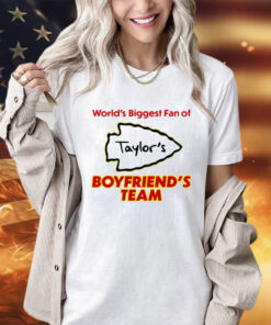 World’s biggest fan of Taylor’s boyfriend’s team shirt