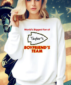 World’s biggest fan of Taylor’s boyfriend’s team shirt