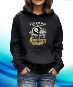 Yes I’m old but I saw city helmet Pittsburgh Steelers back 2 back super bowl champions 2023 Hoodie Shirt