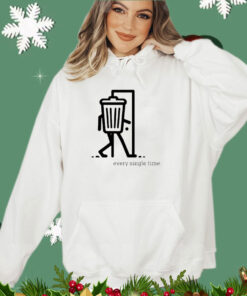 Trash can walking every single time shirt