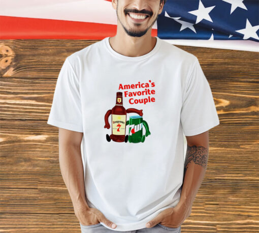 America’s favorite couple Seagram’s 7up shirt