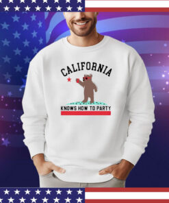 Bear California knows how to party shirt