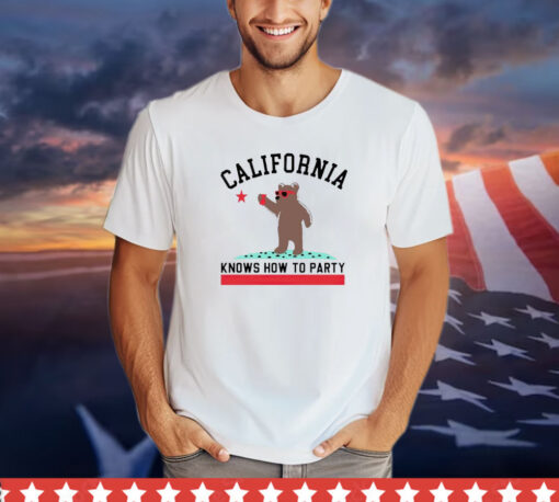 Bear California knows how to party shirt