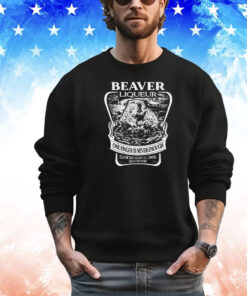 Beaver liqueur one finger is never enough vintage shirt