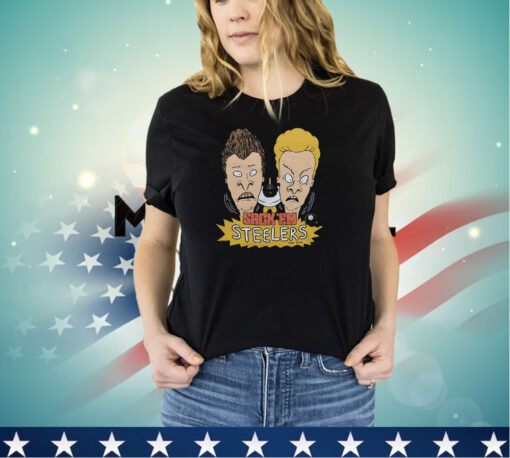 Beavis And Butt-Head X Pittsburgh Steelers Sack ’Em Shirt