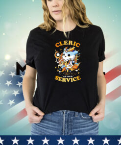 Cat cleric at your service shirt