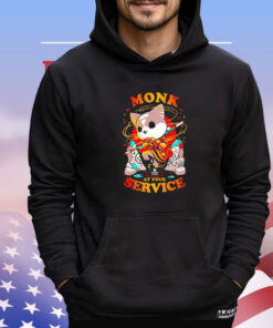 Cat monk at your service shirt