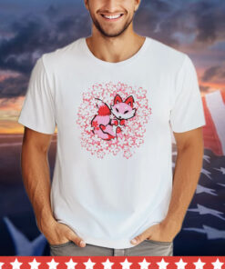 Cherry blossom fox shirt