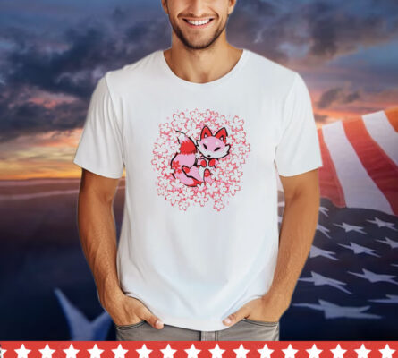 Cherry blossom fox shirt