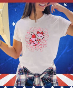 Cherry blossom fox shirt