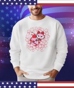 Cherry blossom fox shirt