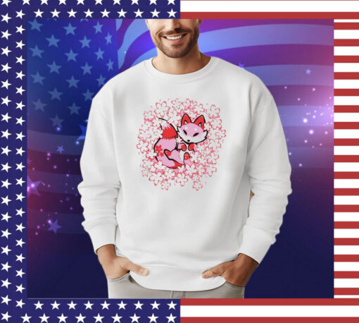 Cherry blossom fox shirt