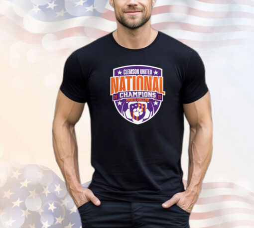 Clemson Tigers Unisex 2023 Ncaa Men’s Soccer National Champions Official Logo T-Shirt