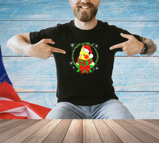 Cockatiel Santa hat Christmas shirt