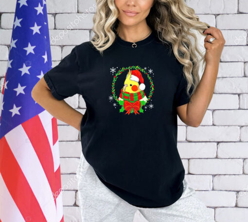 Cockatiel Santa hat Christmas shirt