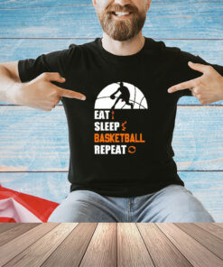 Eat sleep basketball repeat T-shirt