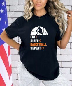 Eat sleep basketball repeat T-shirt