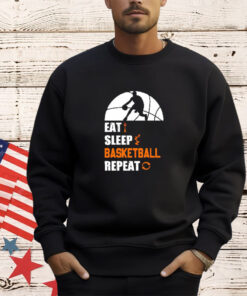 Eat sleep basketball repeat T-shirt