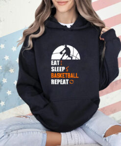 Eat sleep basketball repeat T-shirt