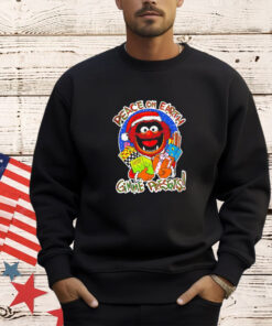 Elmo Sesame Street peace on earth gimme presents shirt