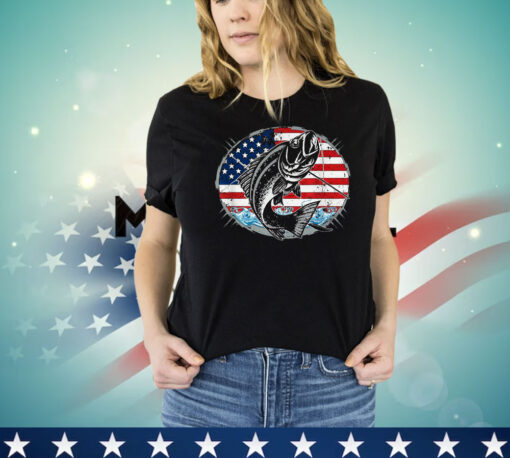 Fishing Lovers + American Flag Shirt