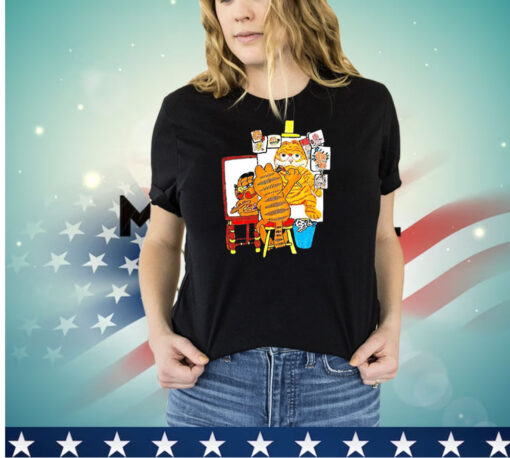 Garfield portrait of the artist shirt