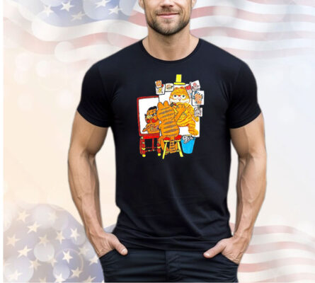 Garfield portrait of the artist shirt