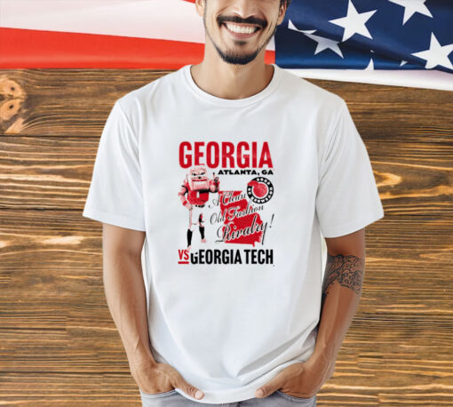 Georgia vs Georgia Tech game day a clean old fashion rivalry 2023 T-shirt