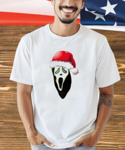 Ghostface Scream 2 wearing Santa hat Christmas T-shirt